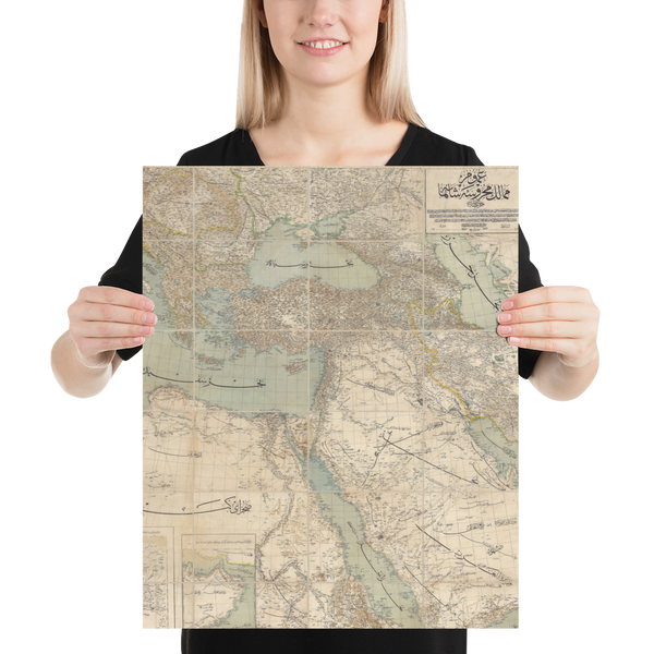 Ottoman Map Poster