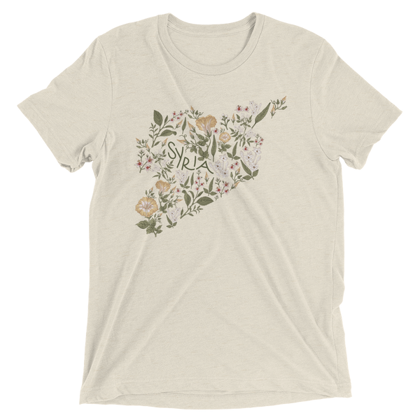 Flower Bouquet Floral Triblend Tee / T Shirt