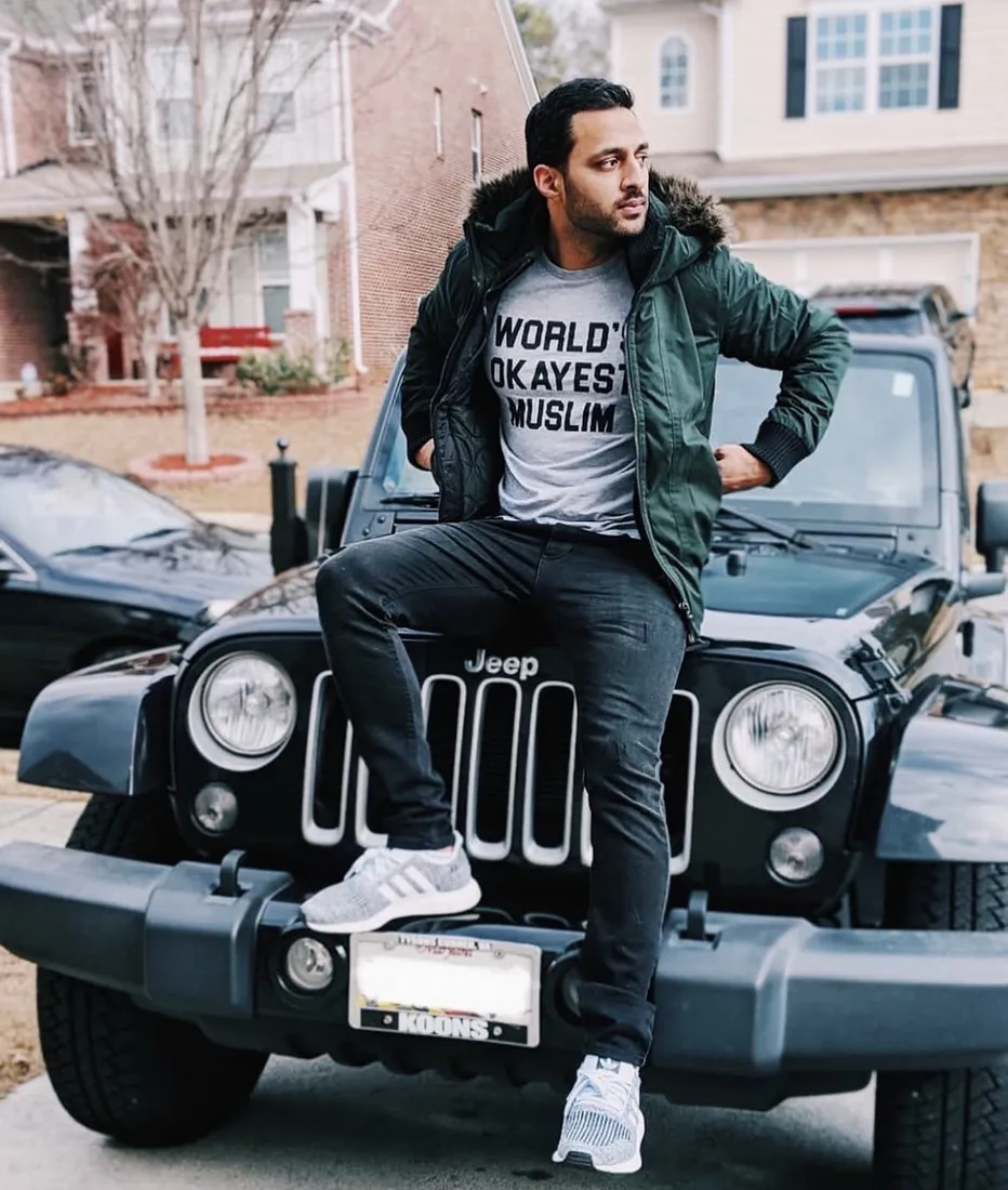 Nabeel Shah wearing Mubdian