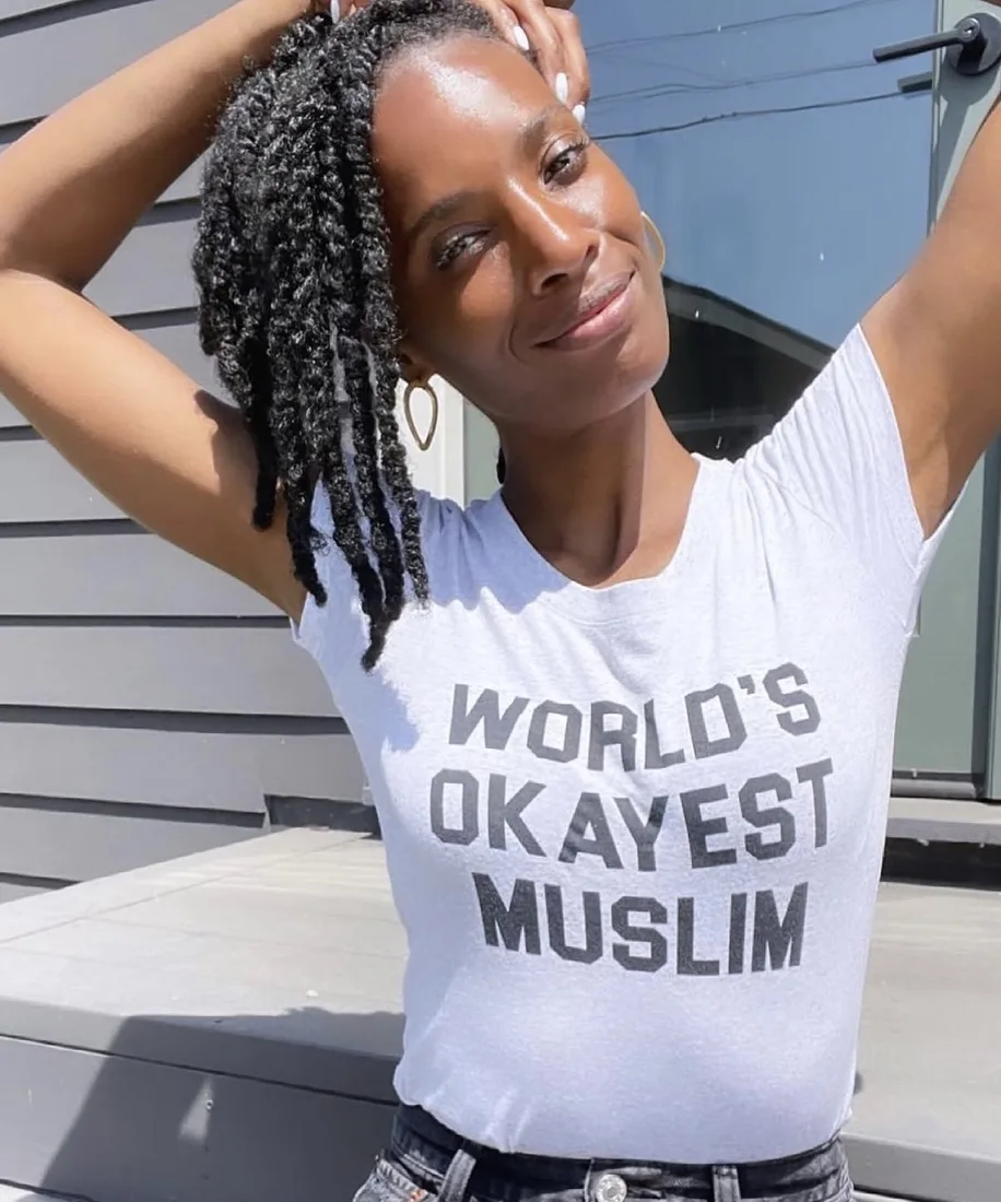 Zainab Johnson wearing Mubdian
