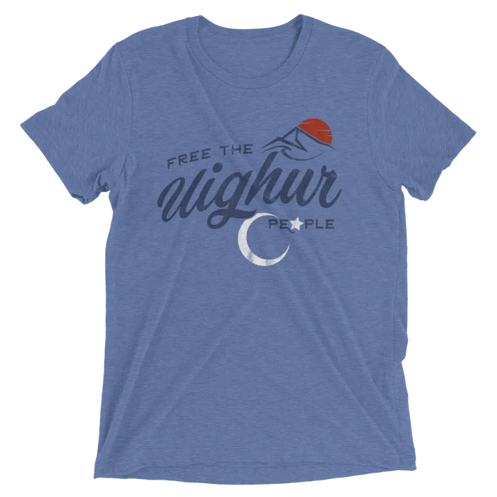 The Uighur Tee in blue