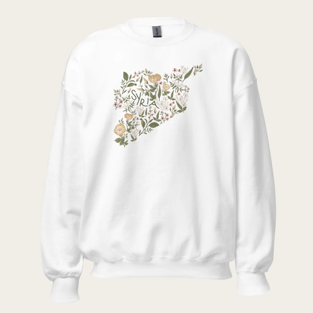 Syria National Flowers Sweatshirt