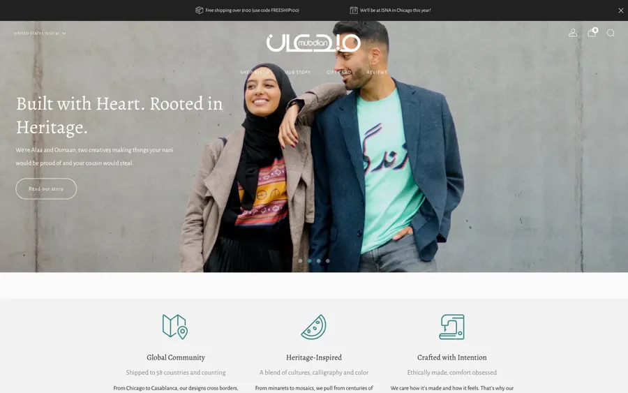 The original Mubdian homepage